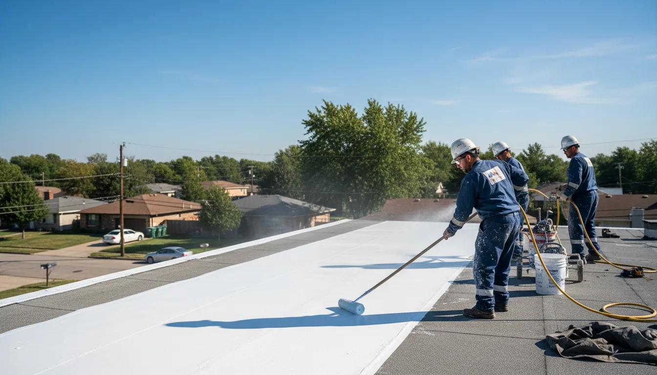 Commercial roof coating in Hampton, FL near me